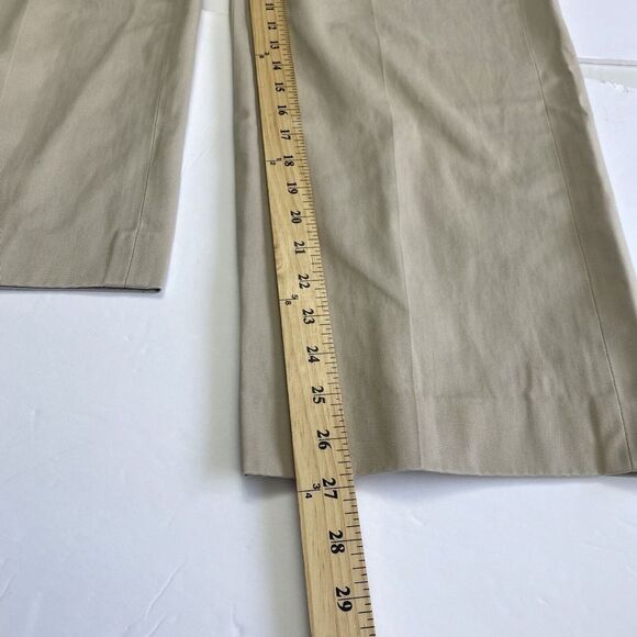 Eddie Bauer Pants Mens Size 34 Tan Cotton Relaxed Fit Wrinkle Resistant Straight - Picture 7 of 15